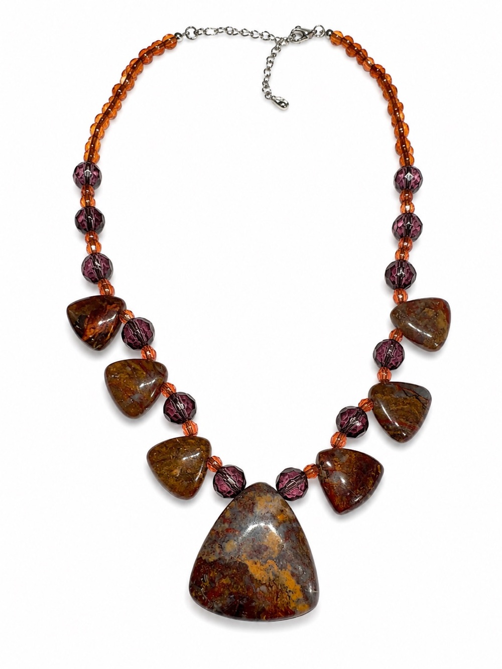 Natural Jasper stone necklace